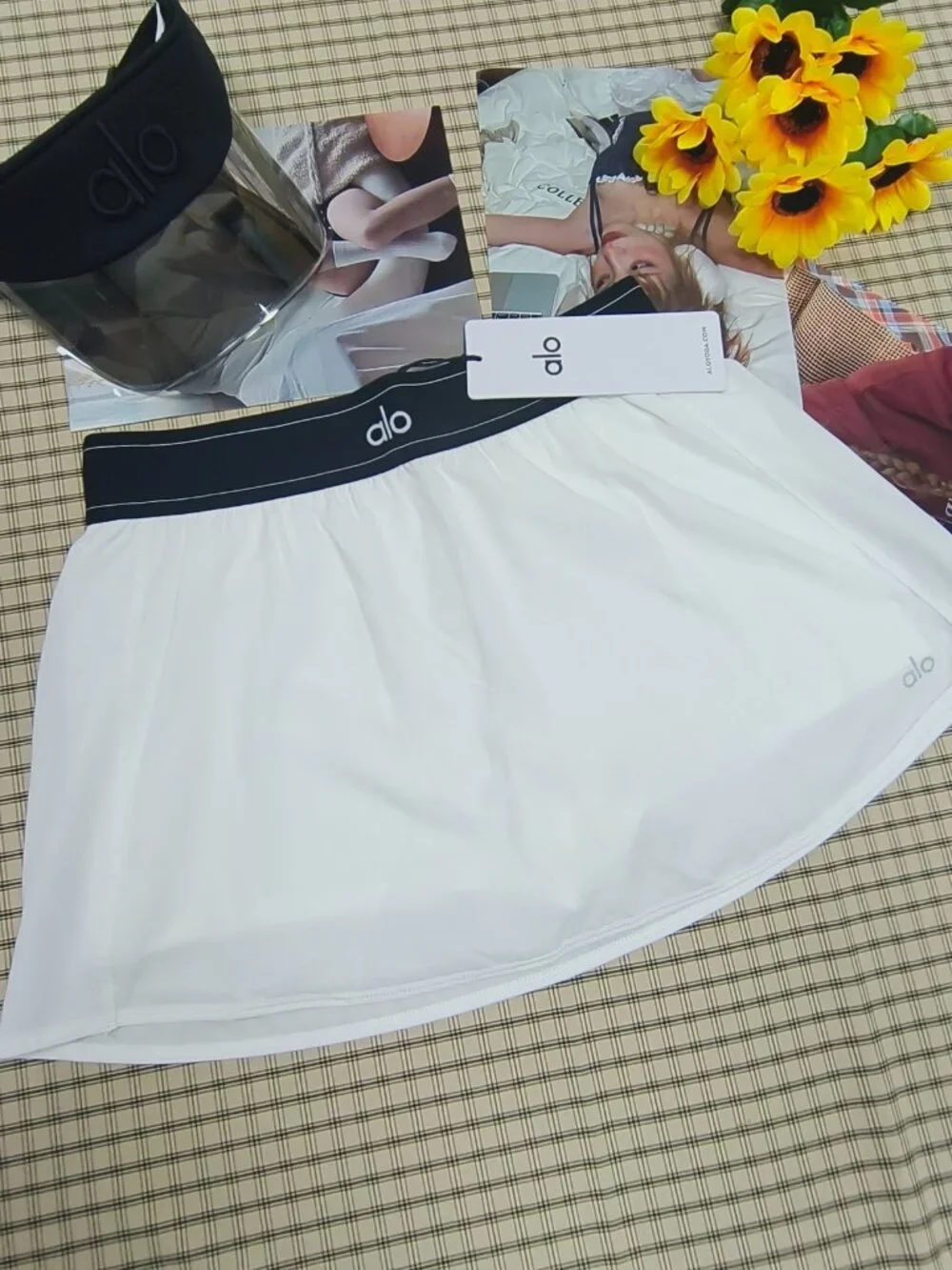 Alo Yoga Summer Essentials White Tennis Skirt NWT🌟Comfortable, Popular🍃